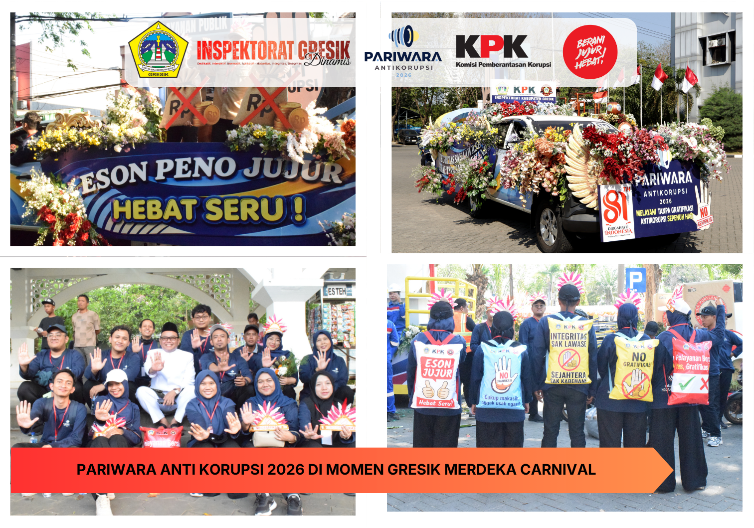 PARIWARA ANTIKORUPSI 2026 DI MOMEN GRESIK MERDEKA CARNIVAL